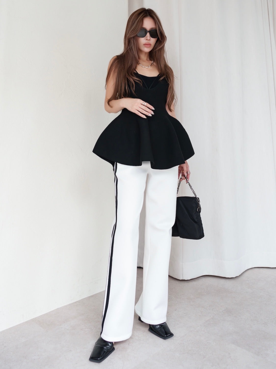 Square Toe Metallic Mule