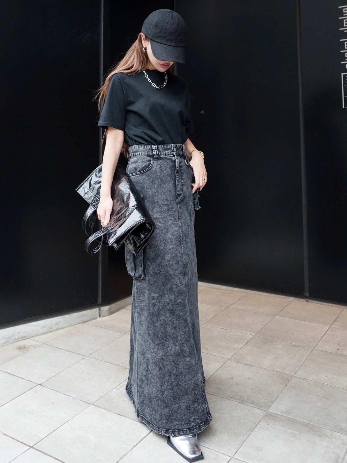 Square Toe Metallic Mule