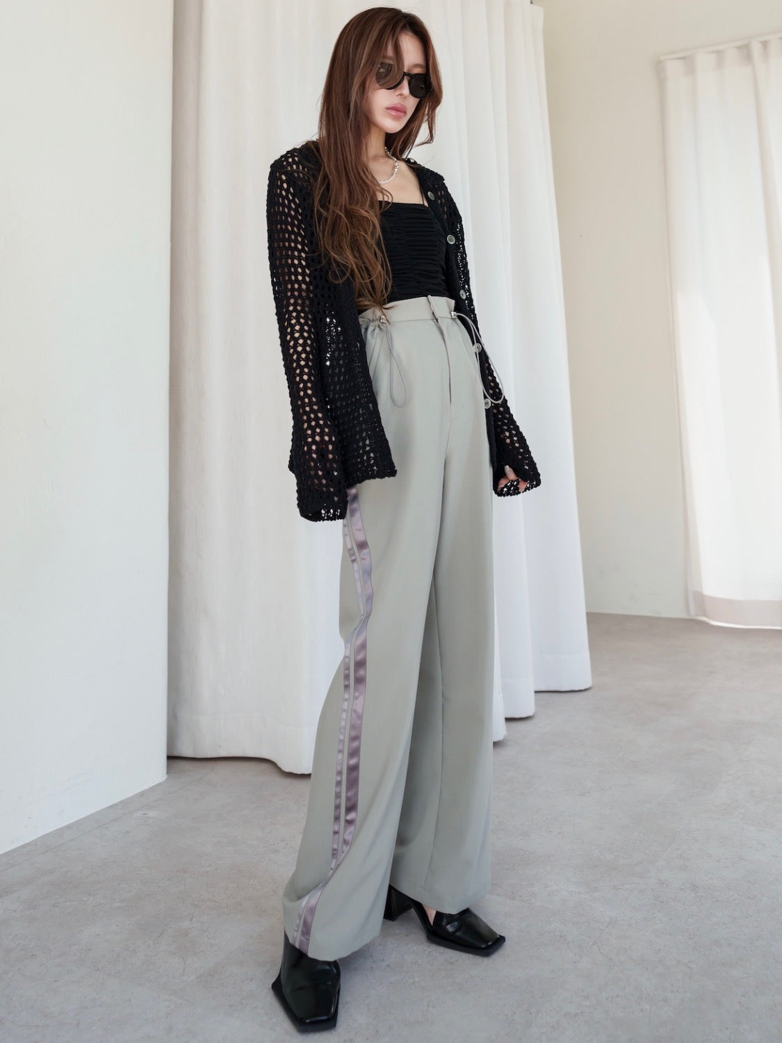 MODEL:159cm<br>COLOR:ブラック