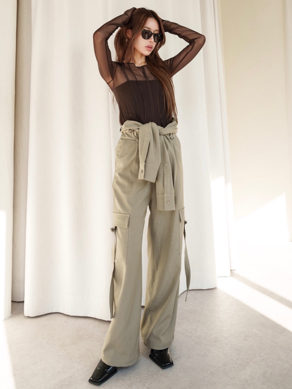 シームデザイン Sheer トップス