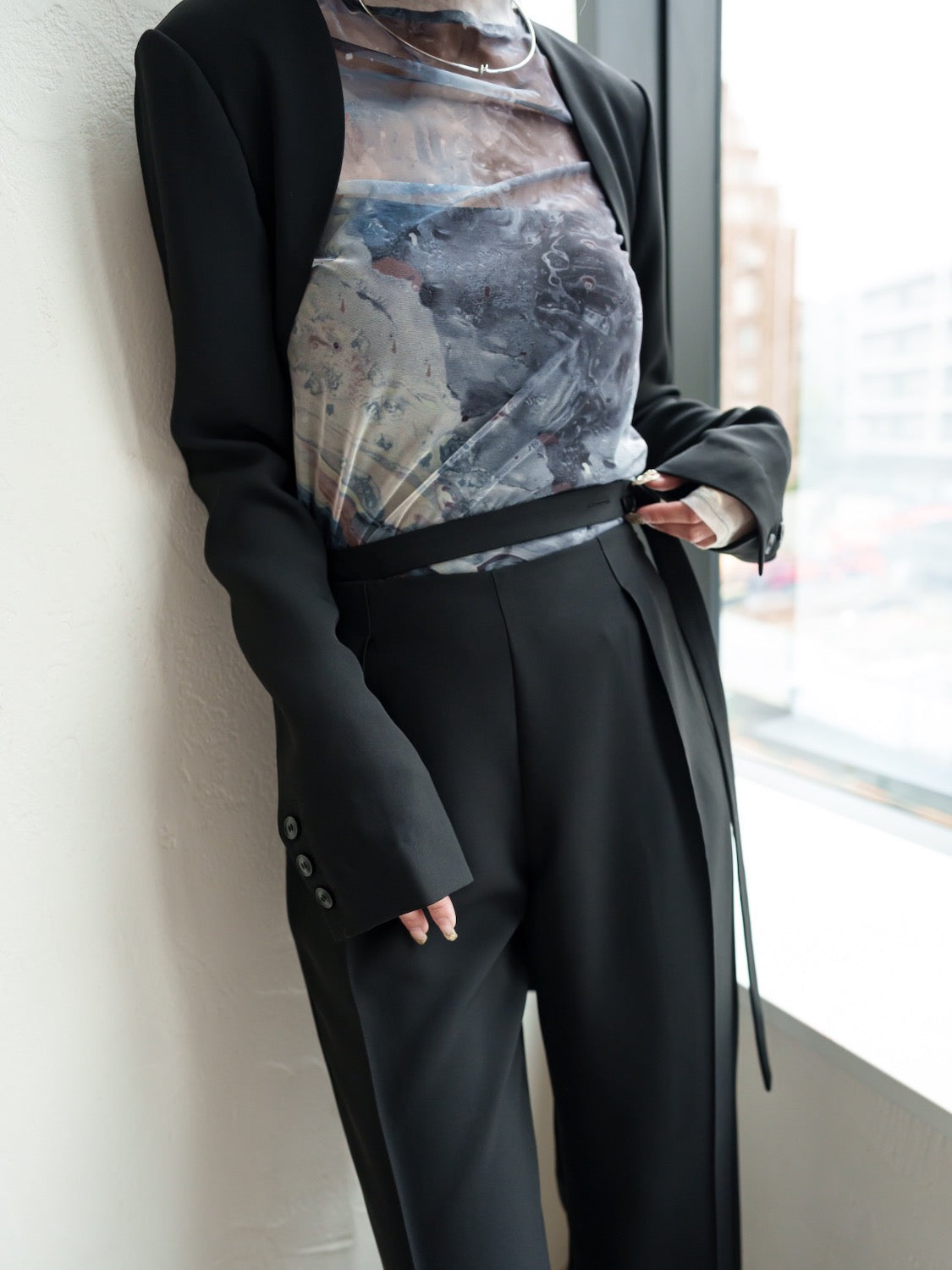 ウエストマーク Wide スラックス