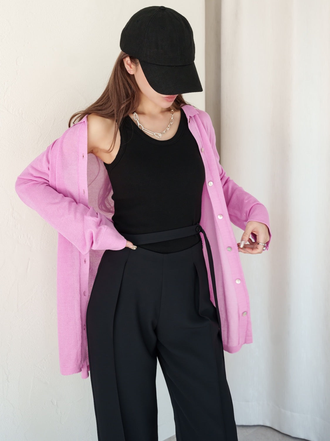 Rayon Summer Knit Sheer Shirt