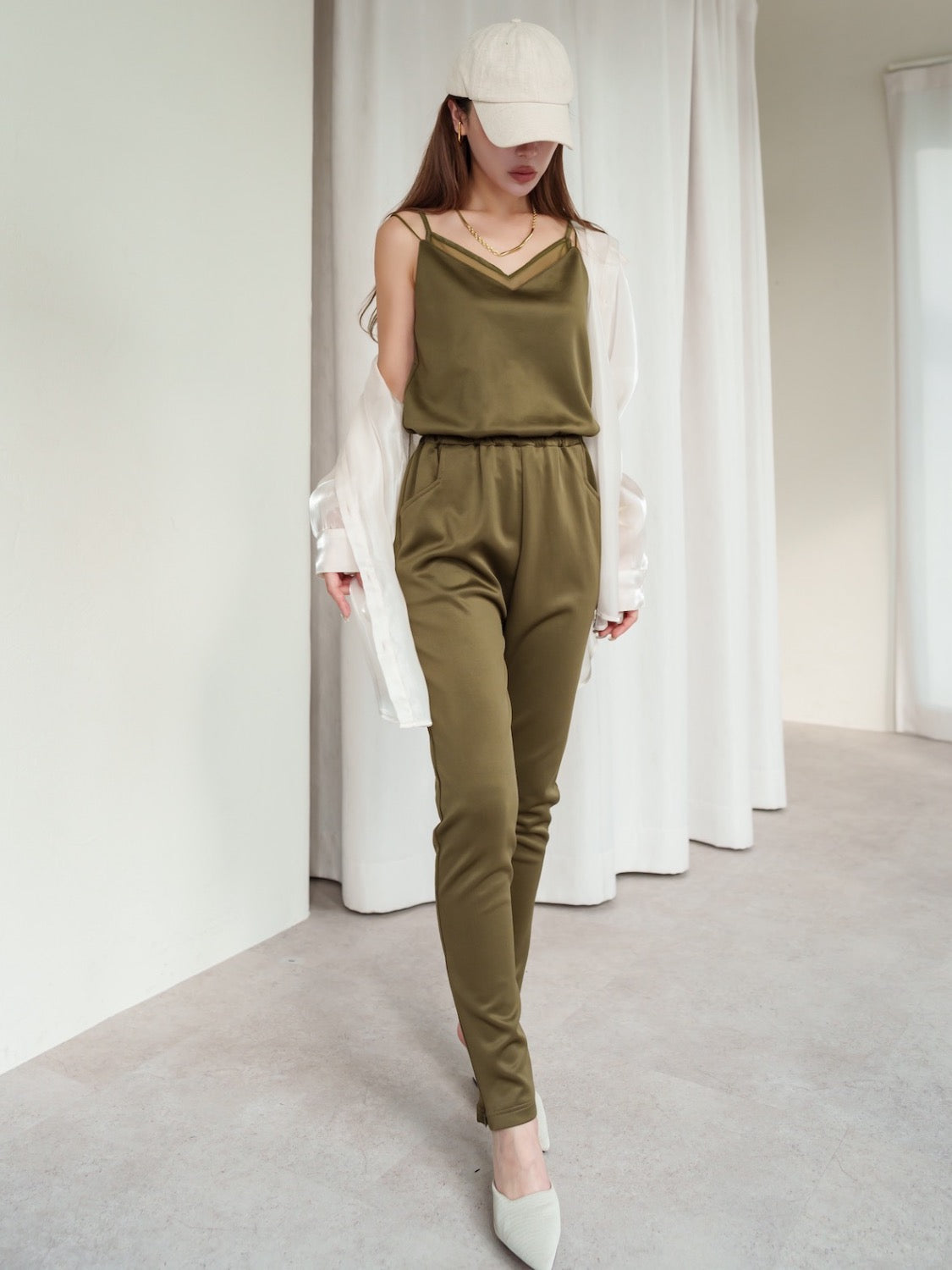 Layered Camisole All-in-One