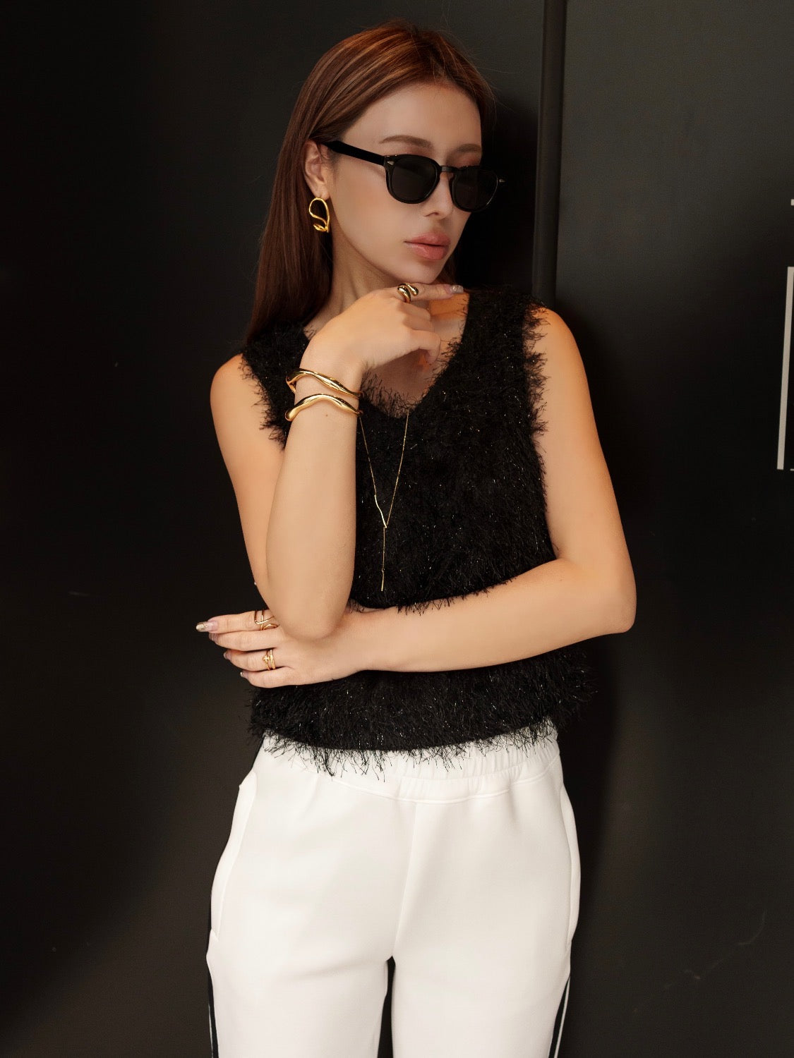 MODEL:159cm<br>COLOR:ゴールド