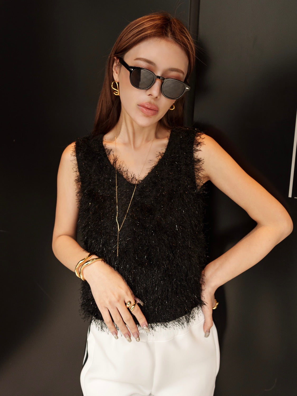 Twisted Drop Lariat Necklace