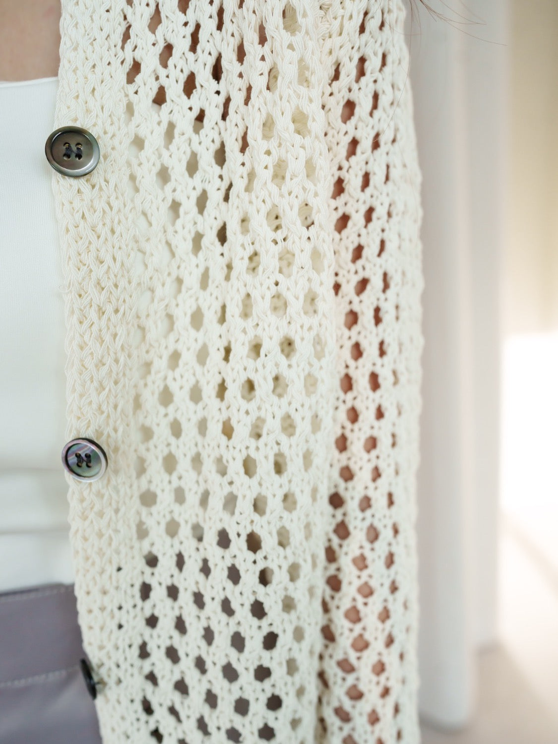 Crochet Summer Knit Cardigan