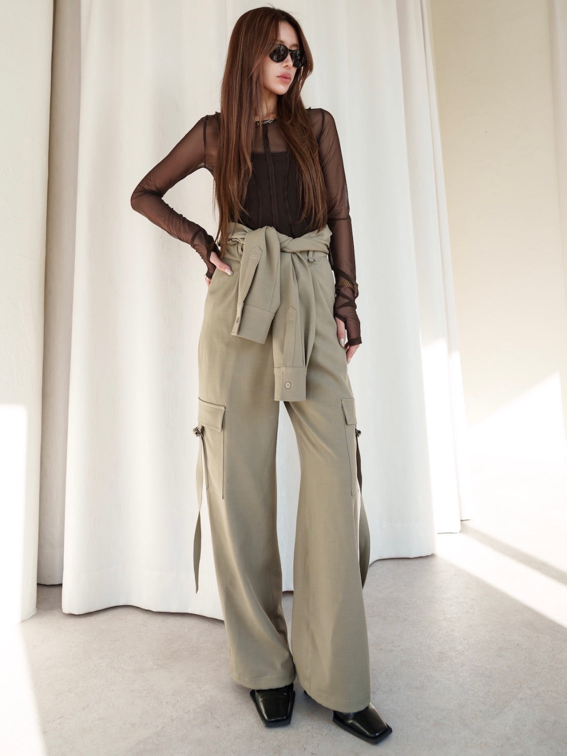 シームデザイン Sheer トップス
