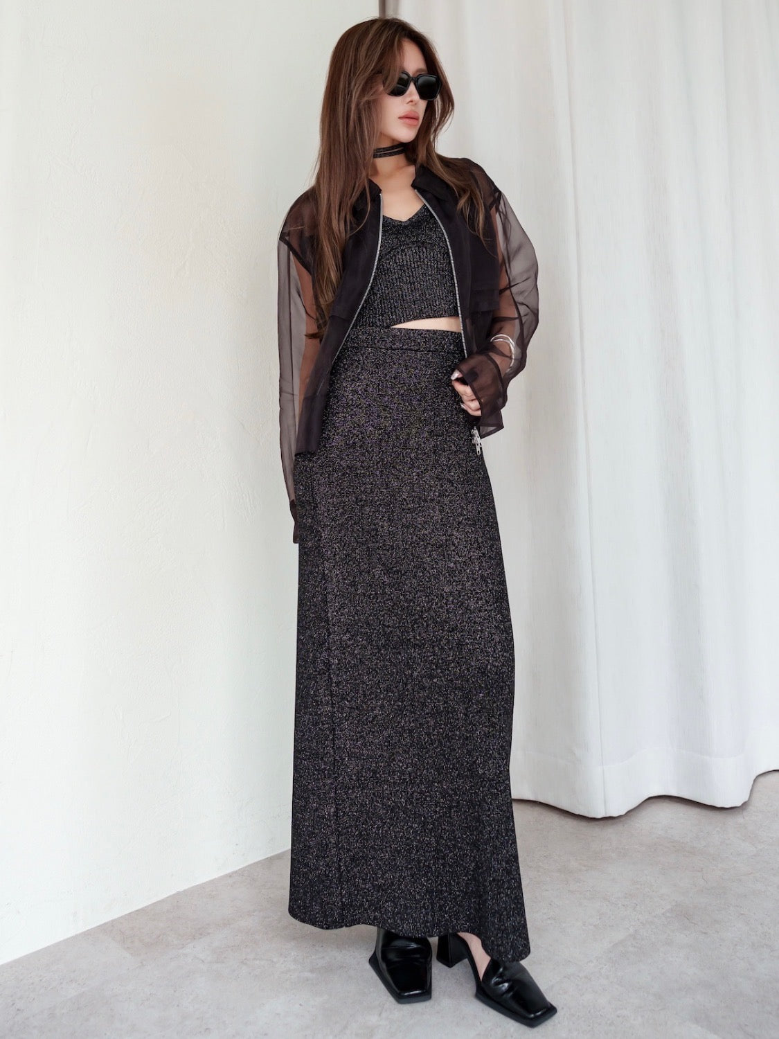 MODEL:159cm<br>COLOR:ブラック