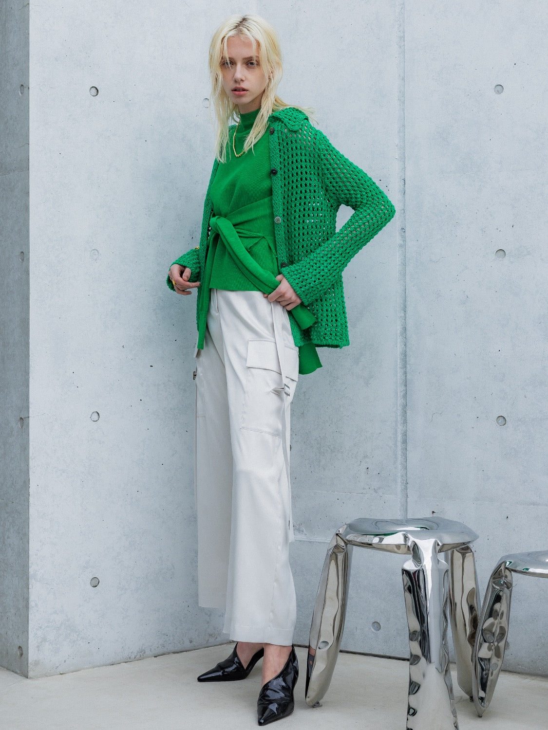 MODEL:175cm<br>COLOR:グリーン