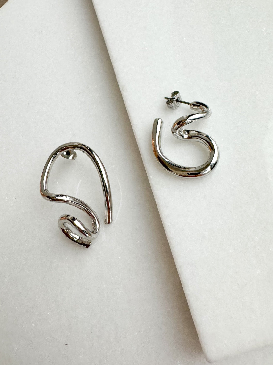 Asymmetrical Design Earrings