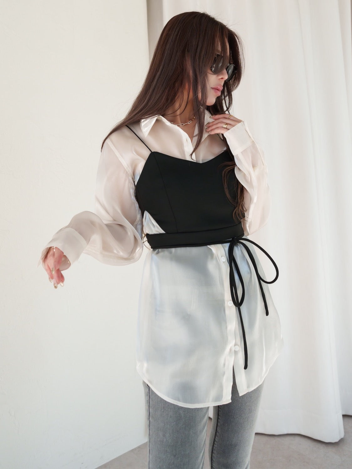 MODEL:159cm COLOR:ブラック