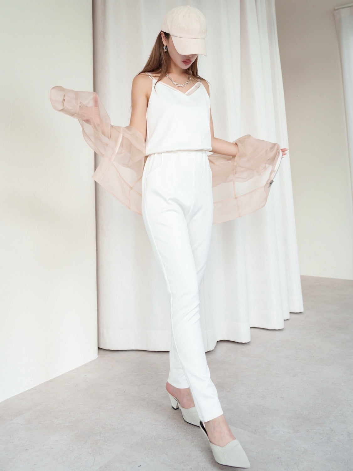 シアー ジップ Shirt