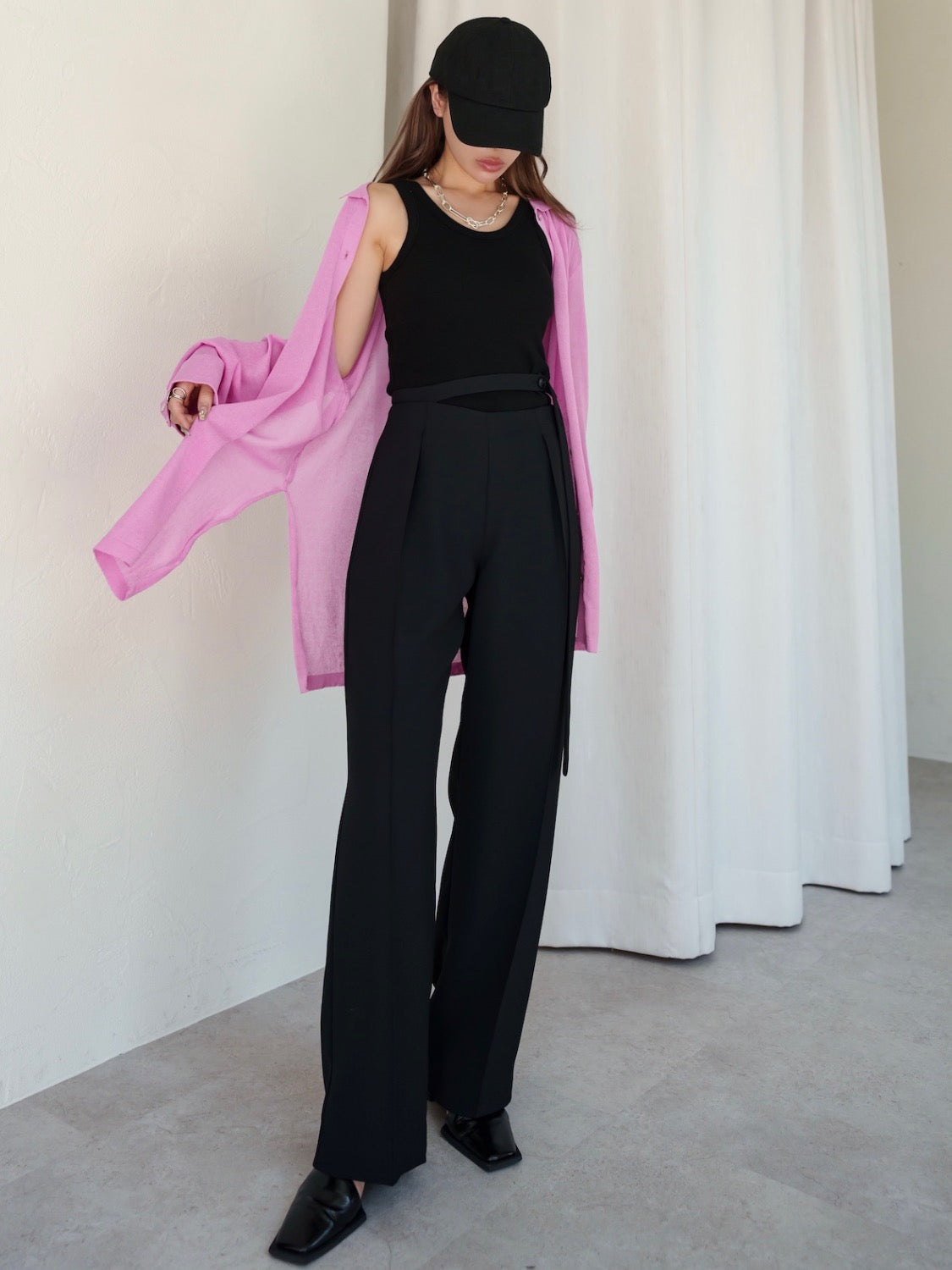 Rayon Summer Knit Sheer Shirt