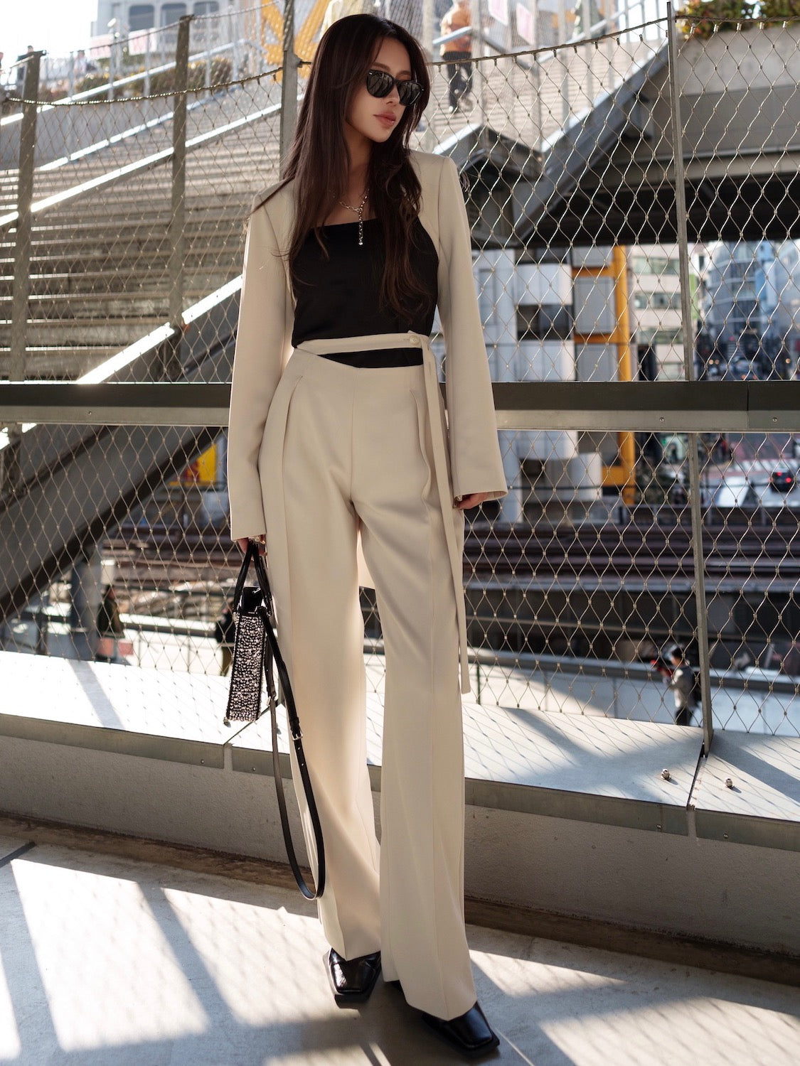 MODEL:159cm<br>着用サイズ:0<br>COLOR:ライトベージュ