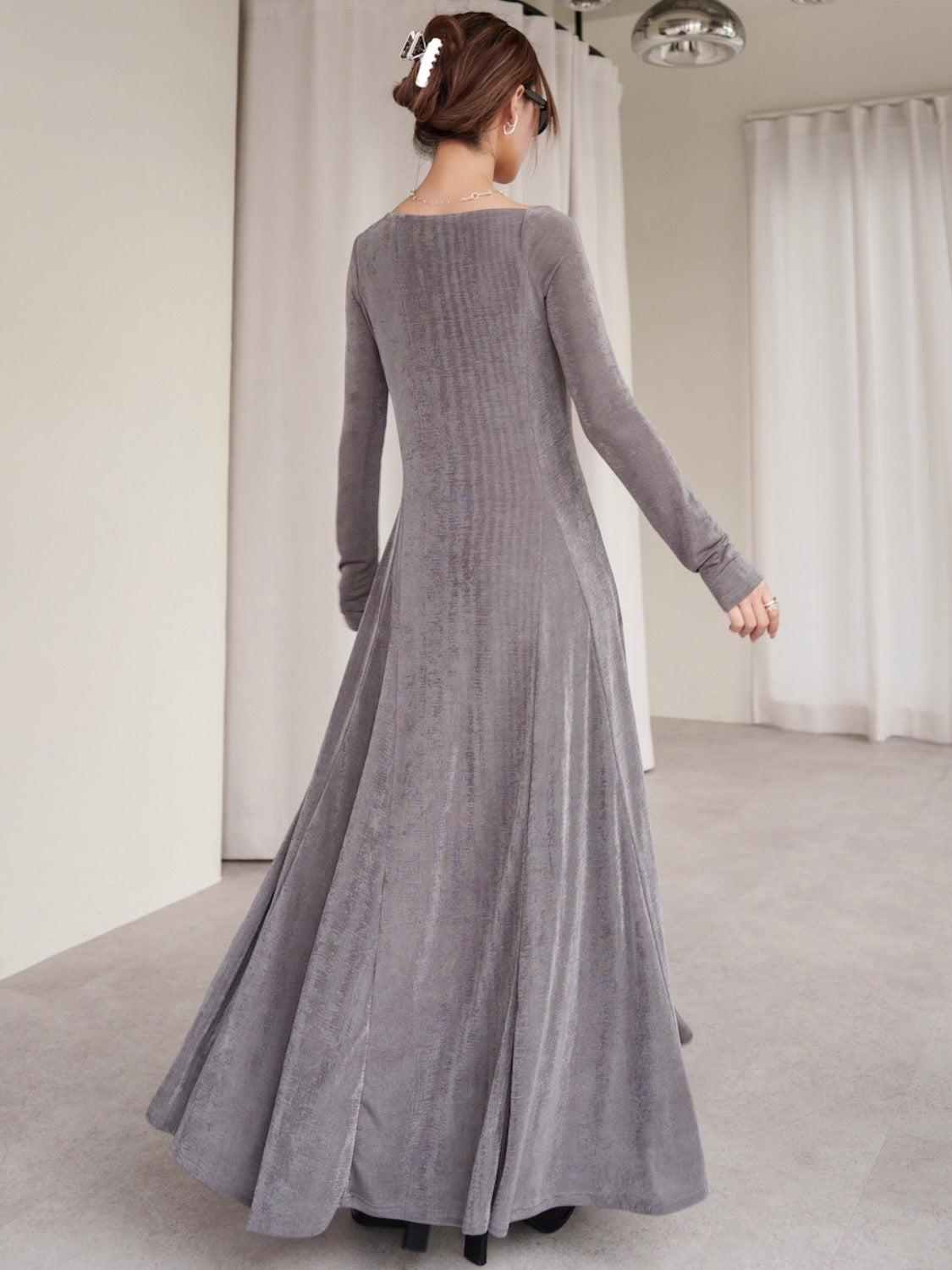 Twist ショルダー ラメ One-piece