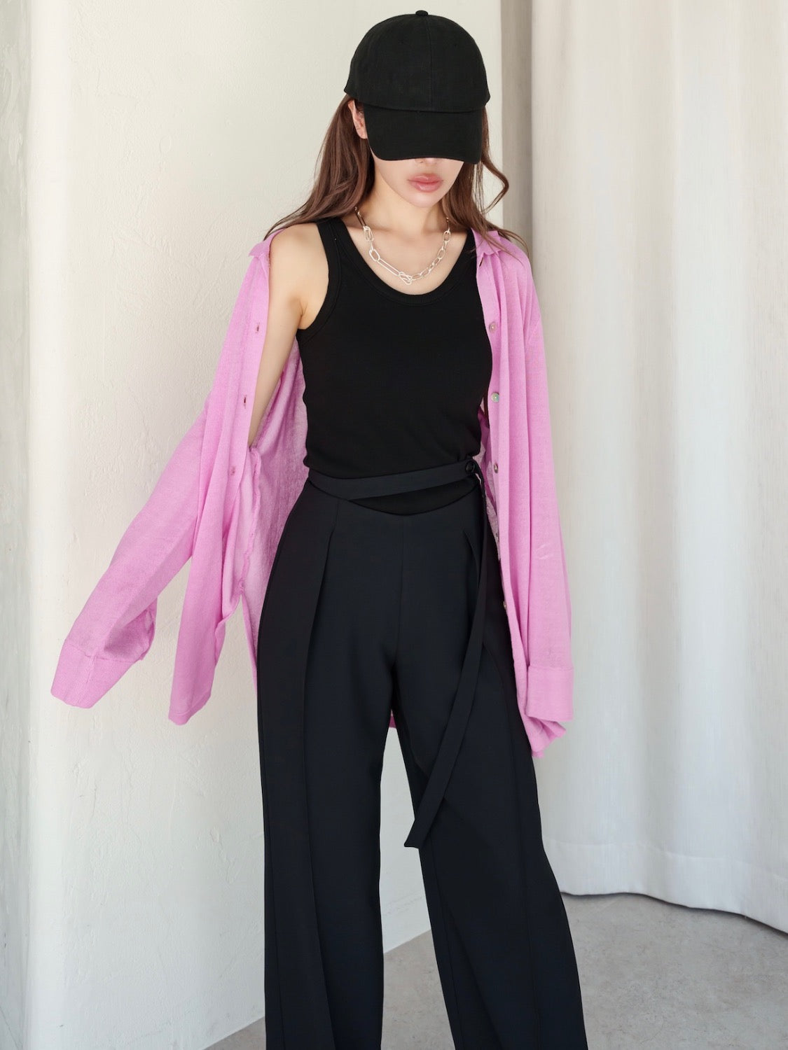 Rayon Summer Knit Sheer Shirt