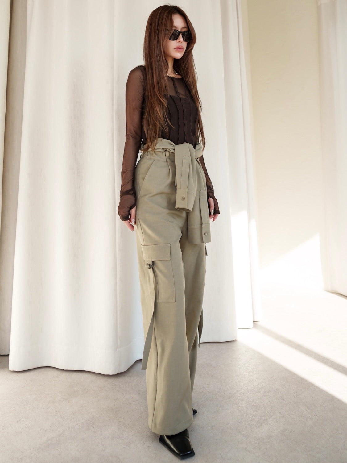 シームデザイン Sheer トップス