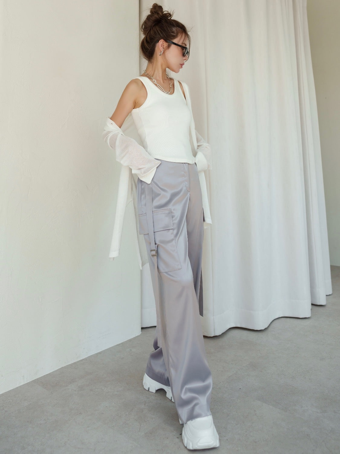 Rayon Summer Knit Sheer Shirt