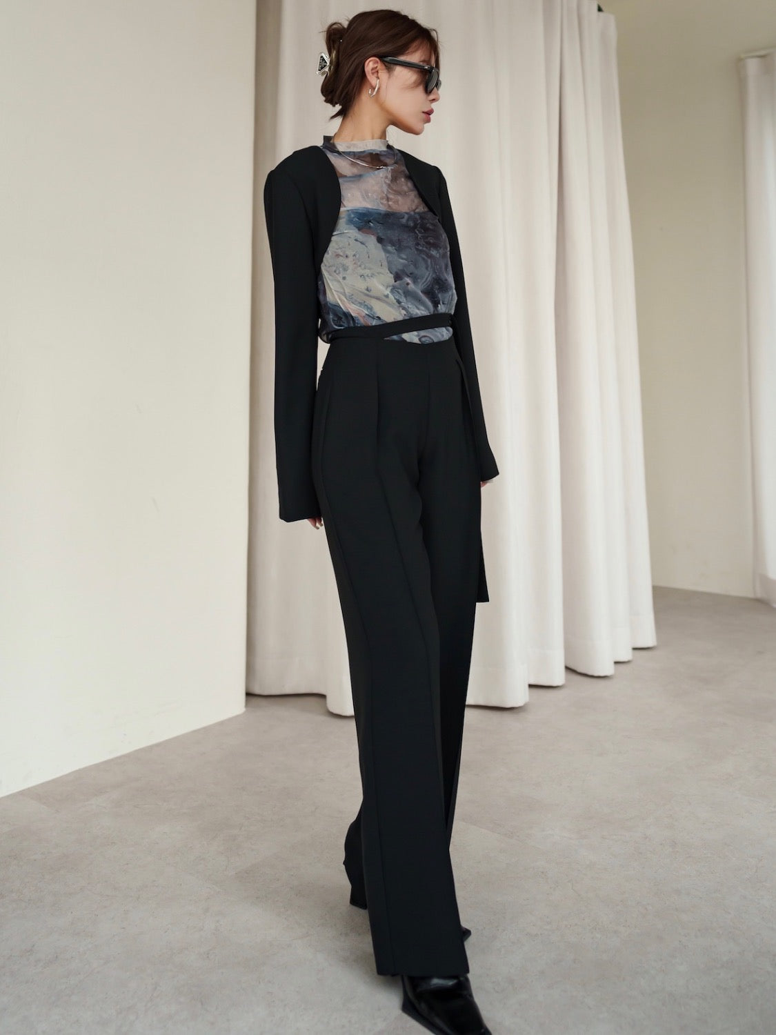 MODEL:159cm<br>COLOR:ブラック