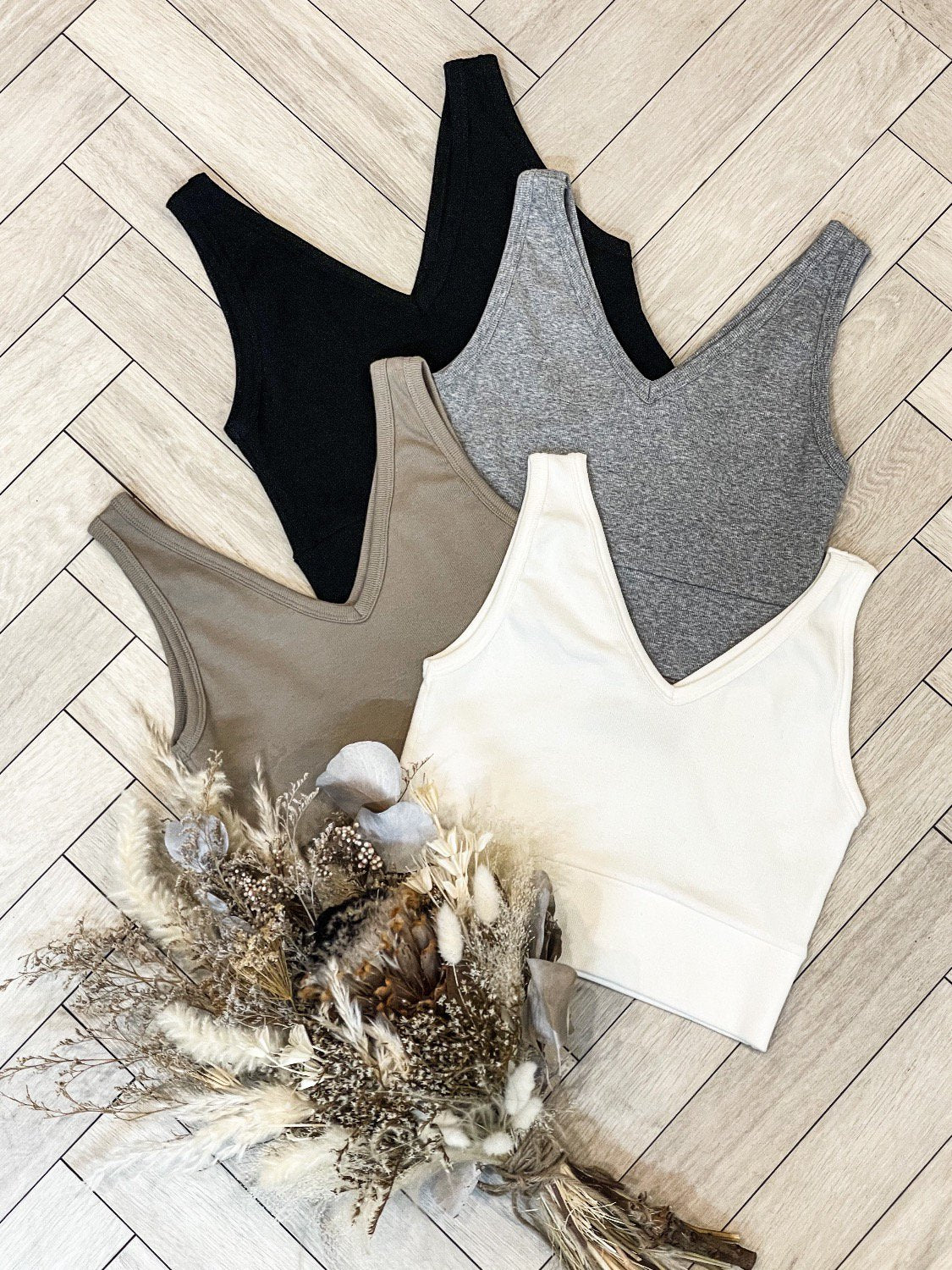 Simple Rib Short Tank