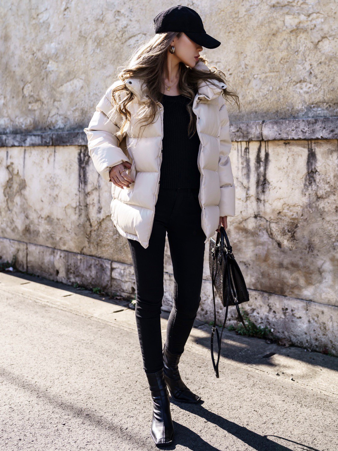 Eco leather square short boots