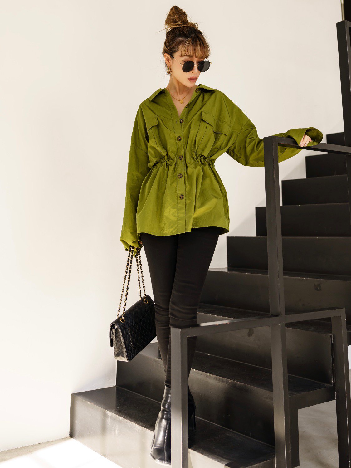 Taffeta ドロスト シャツジャケット