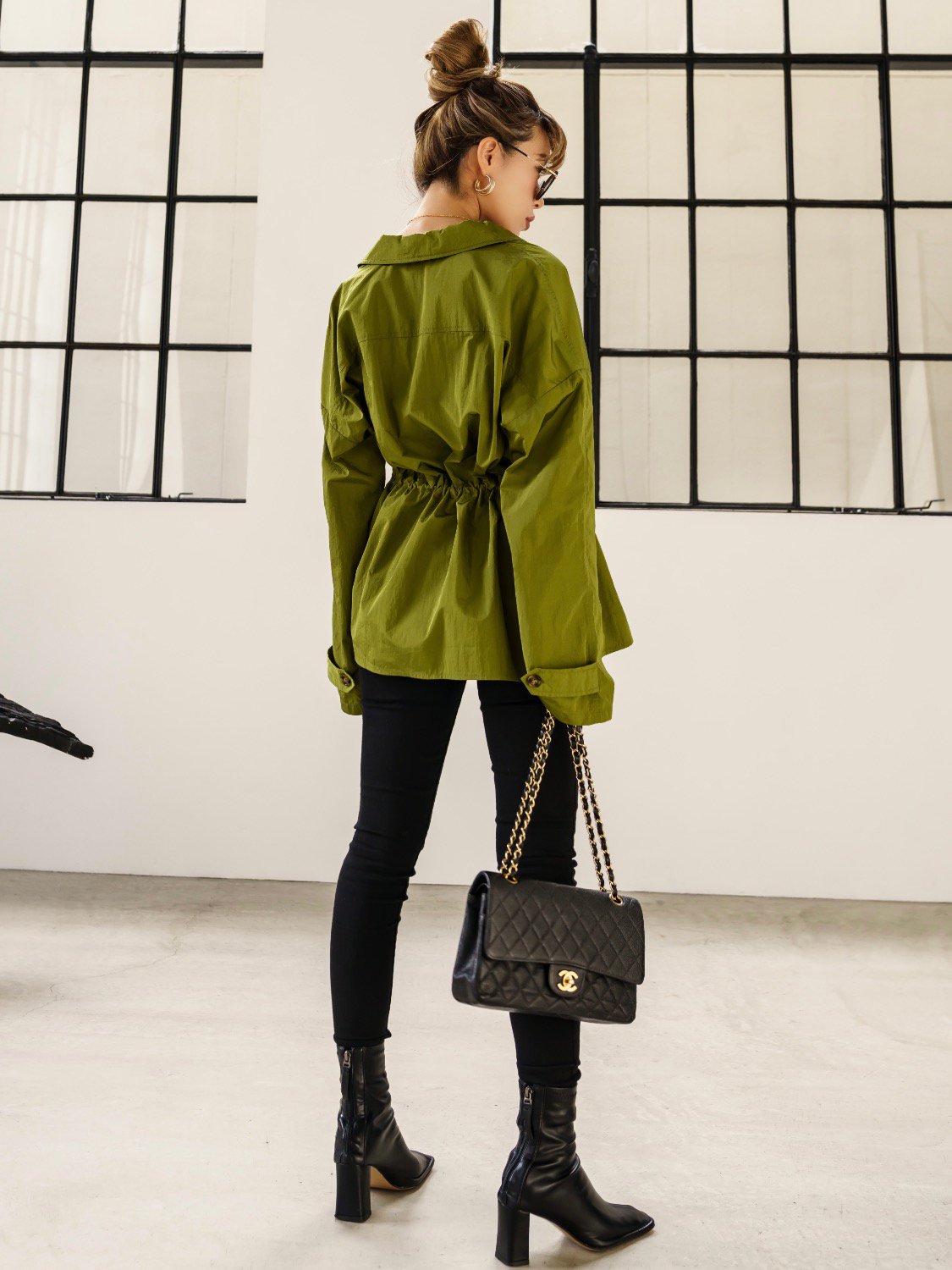 Taffeta ドロスト シャツジャケット