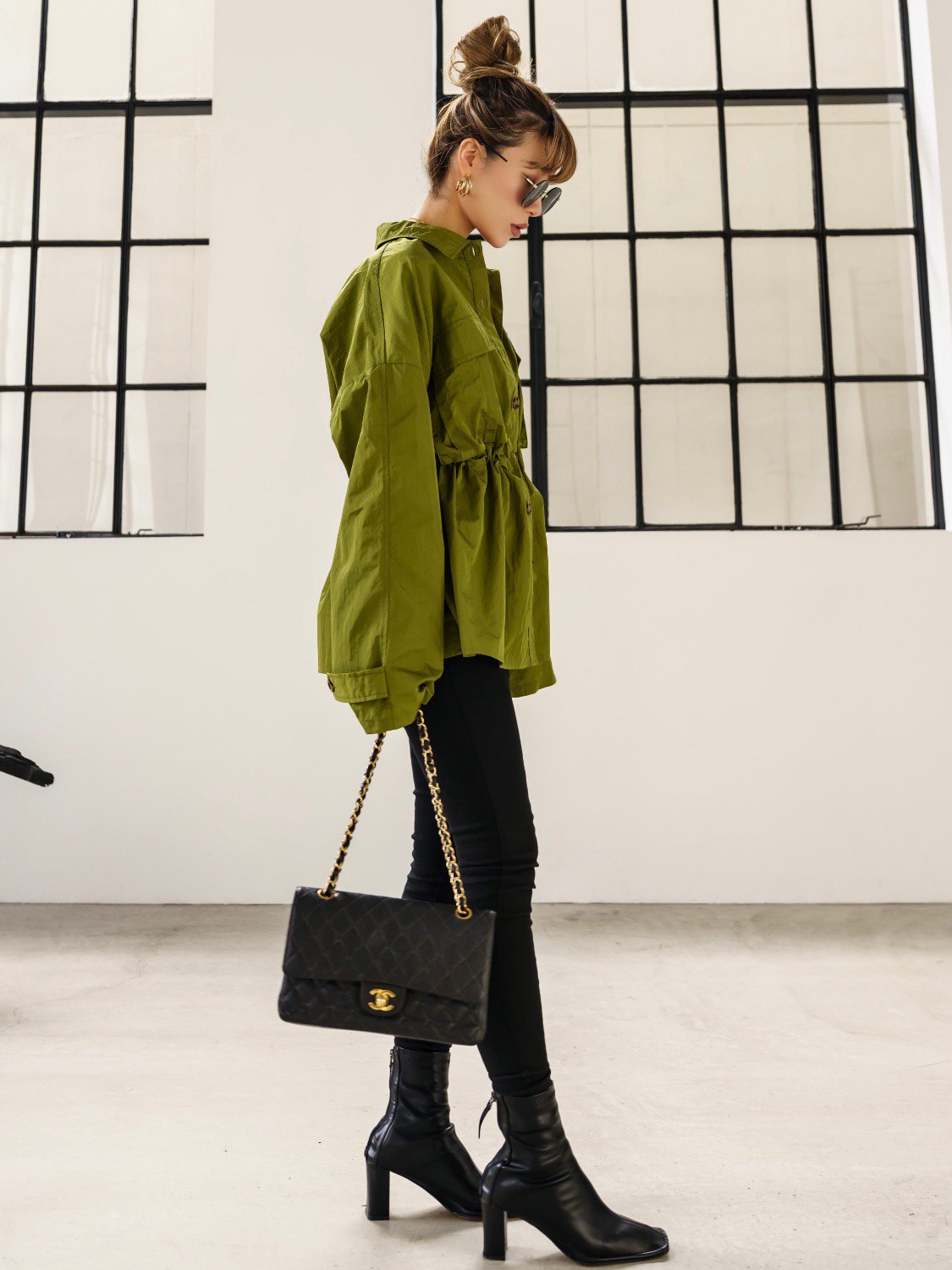 Taffeta ドロスト シャツジャケット