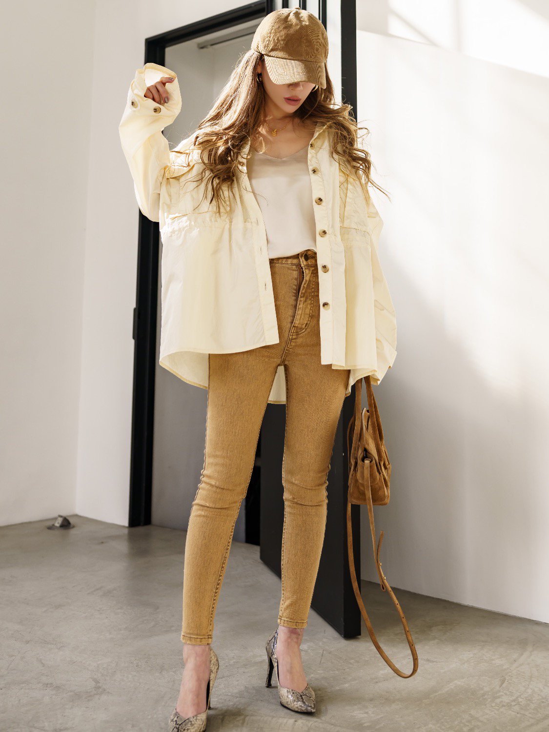 Taffeta ドロスト シャツジャケット