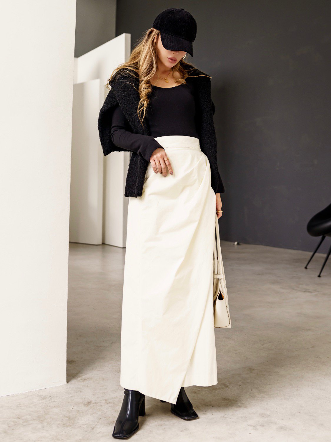 ギャザー ラップライク Skirt