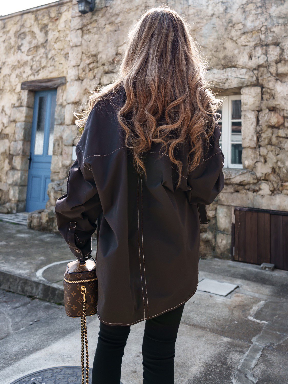 Contrast stitch shirt