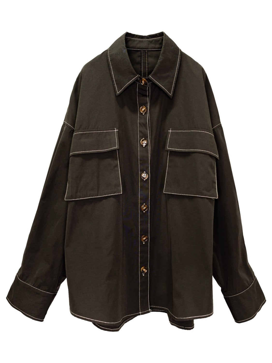 Contrast stitch shirt