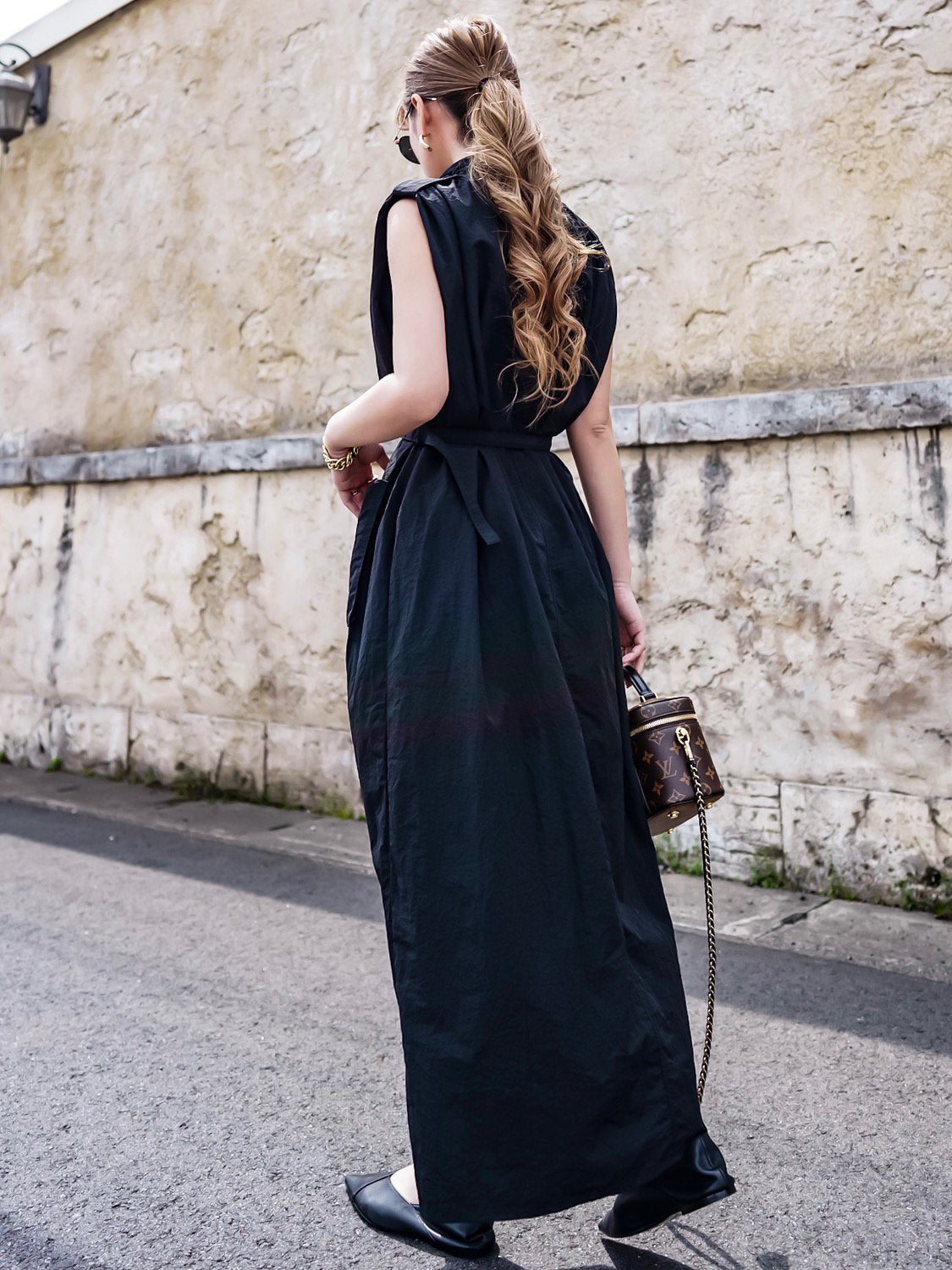 2way long gilet dress