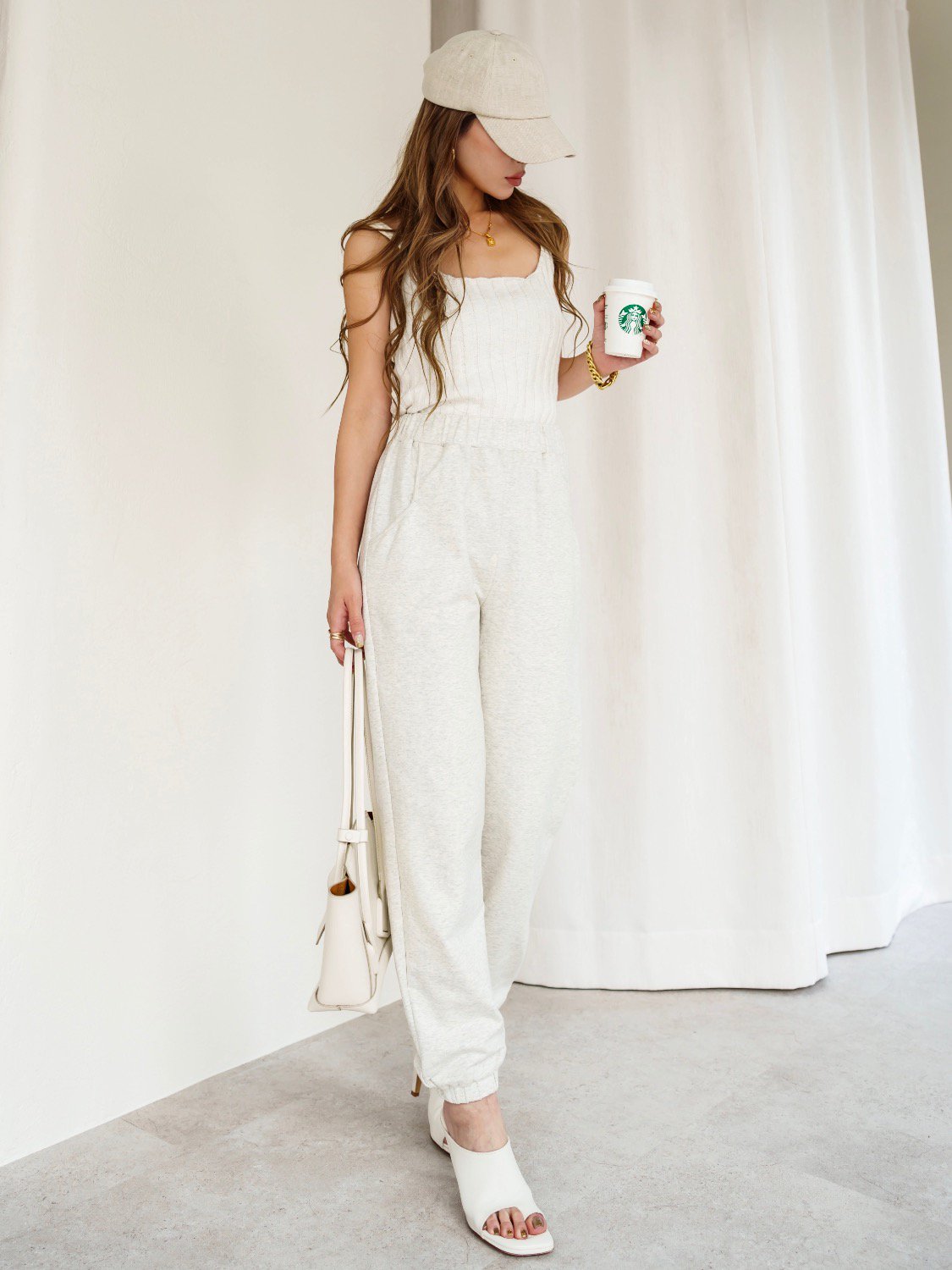 Wide-rib sleeveless top