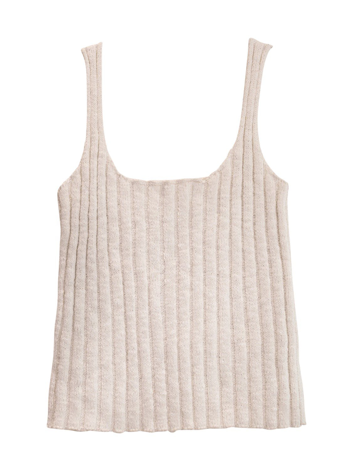 Wide-rib sleeveless top