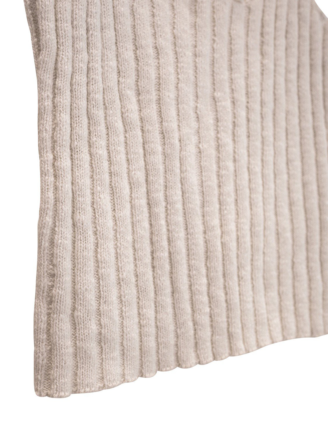 Wide-rib sleeveless top