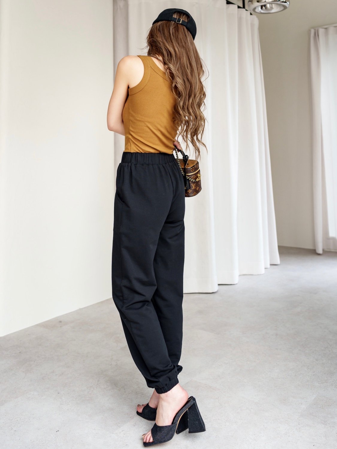 Basic ナローリブ フィット タンク