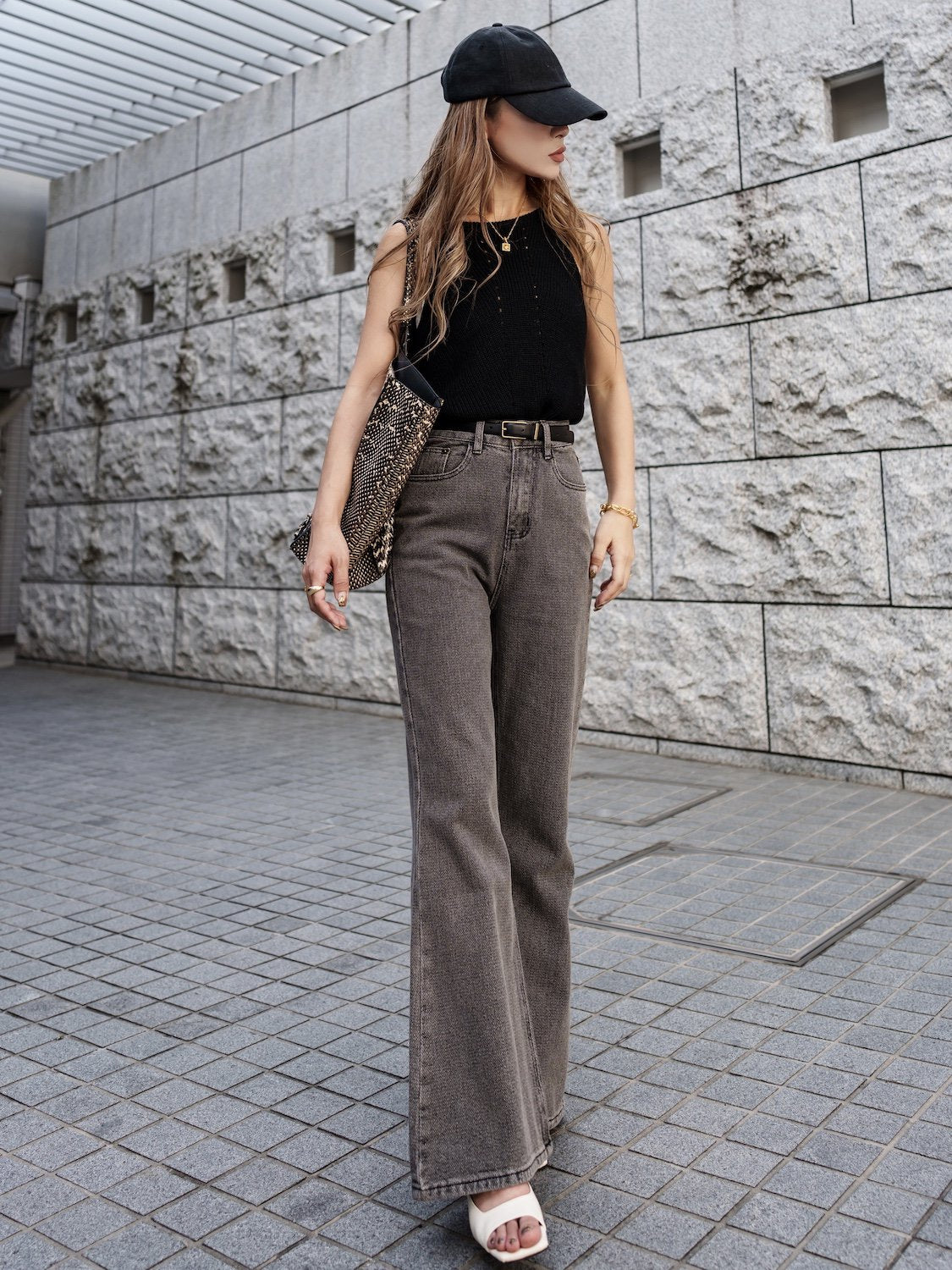 アメリカンスリーブ ニット Tops