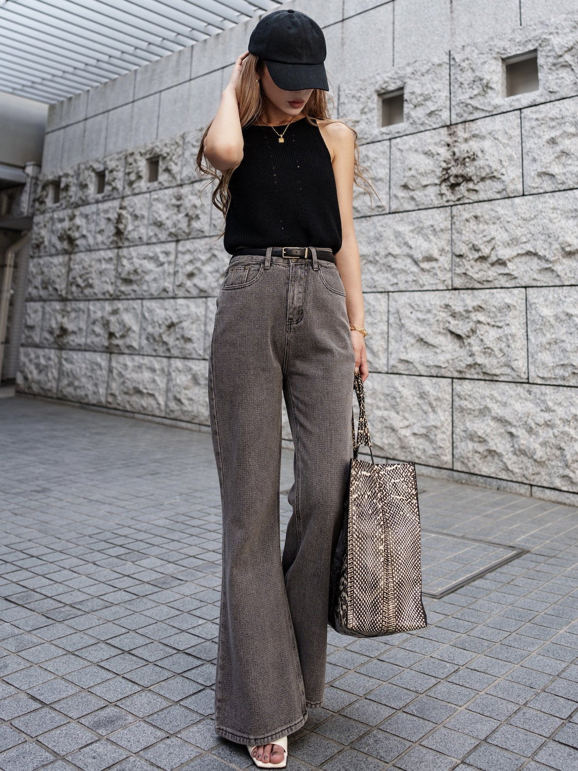 アメリカンスリーブ ニット Tops