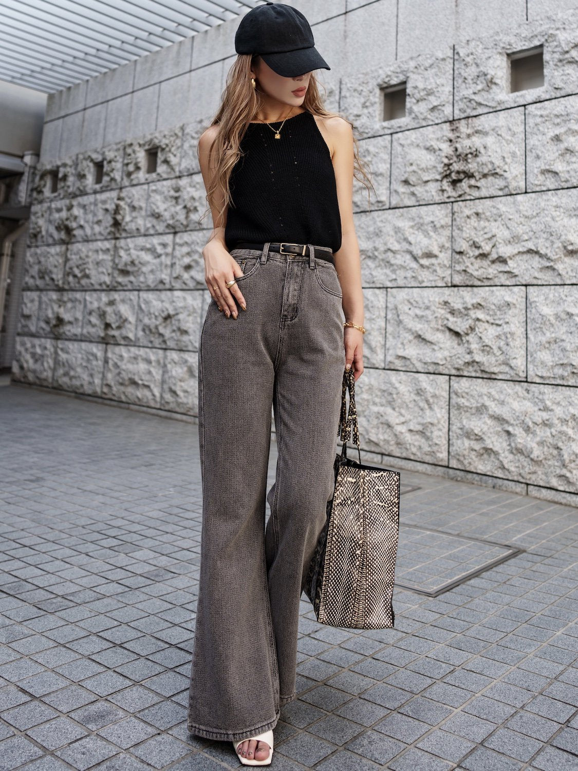 アメリカンスリーブ ニット Tops