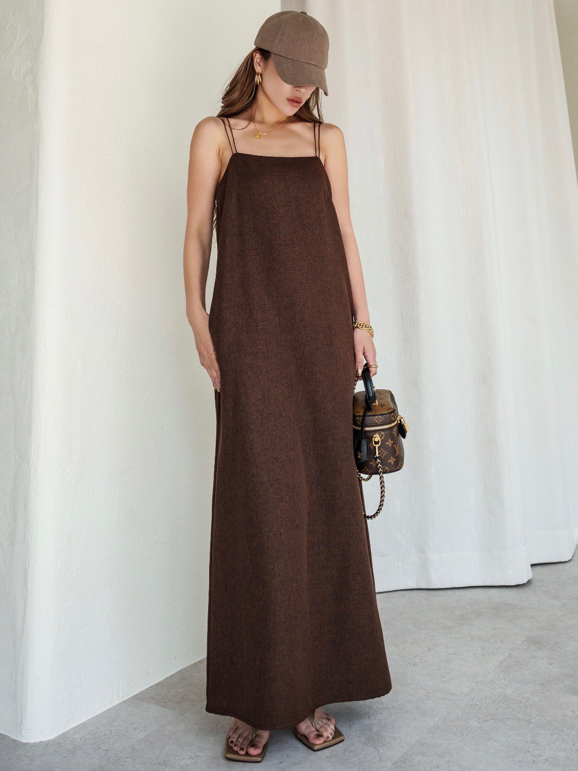 クロスストラップ カラー One-piece