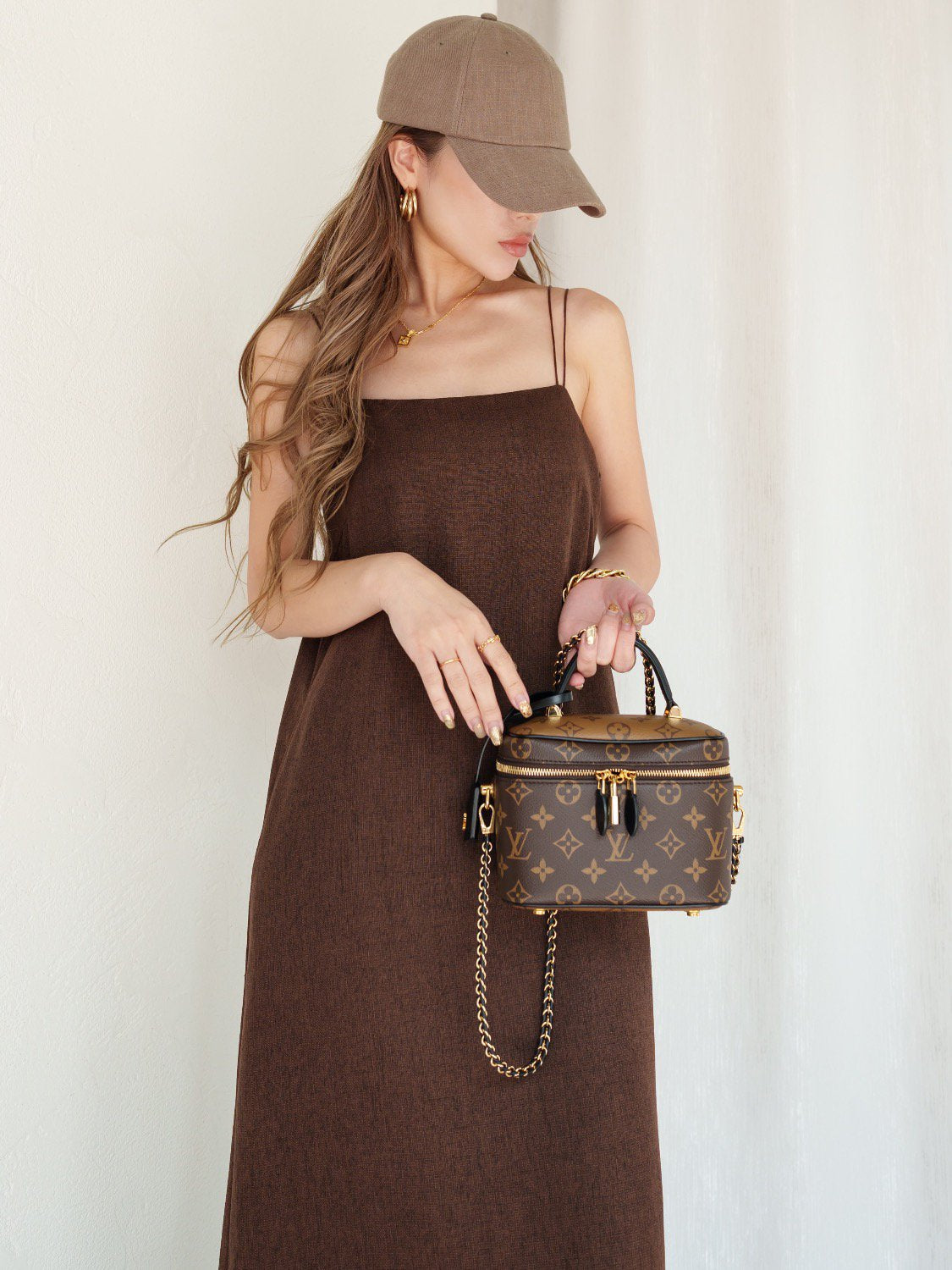 クロスストラップ カラー One-piece