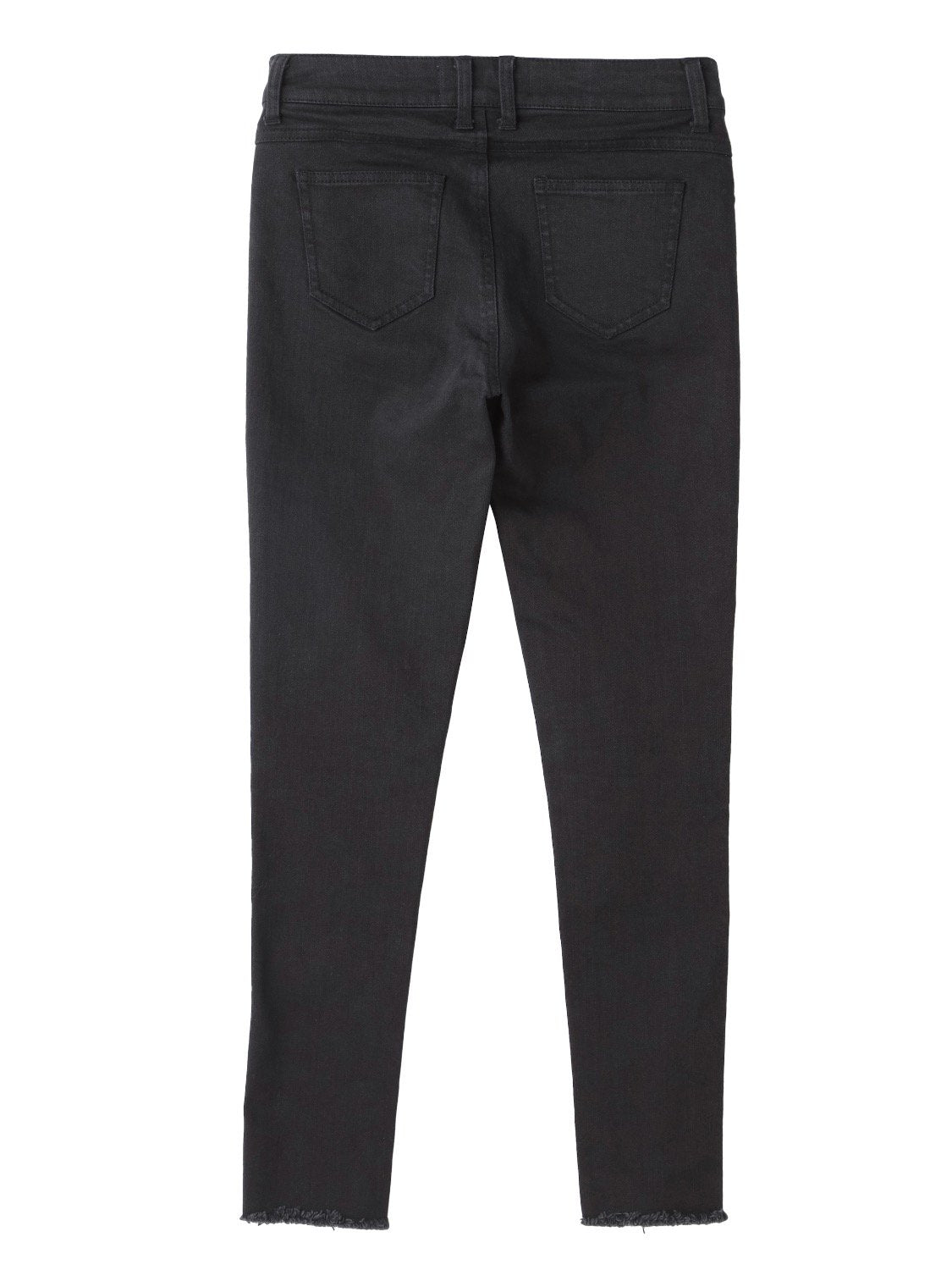 Hem-Damage Black Skinny