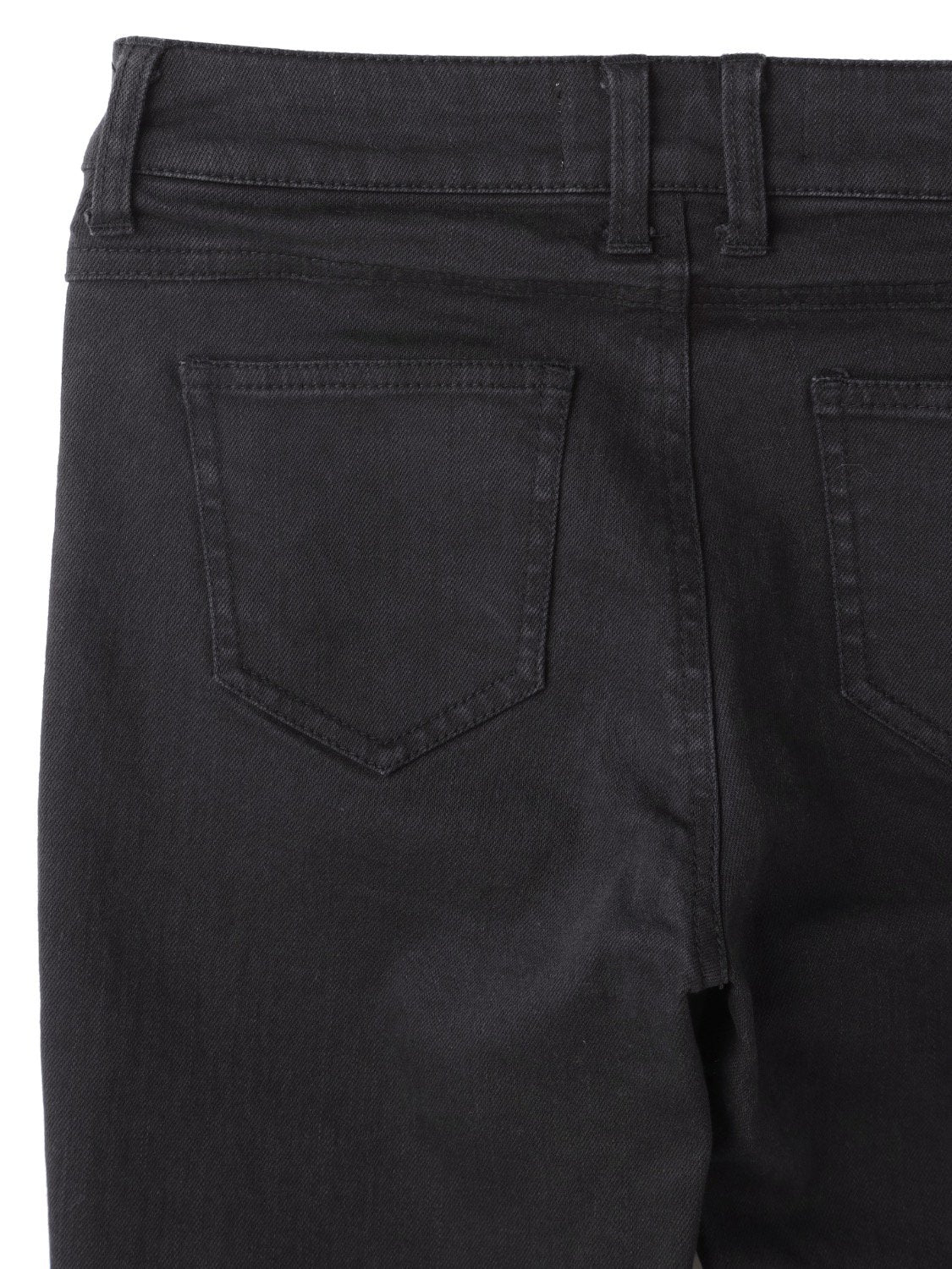 Hem-Damage Black Skinny