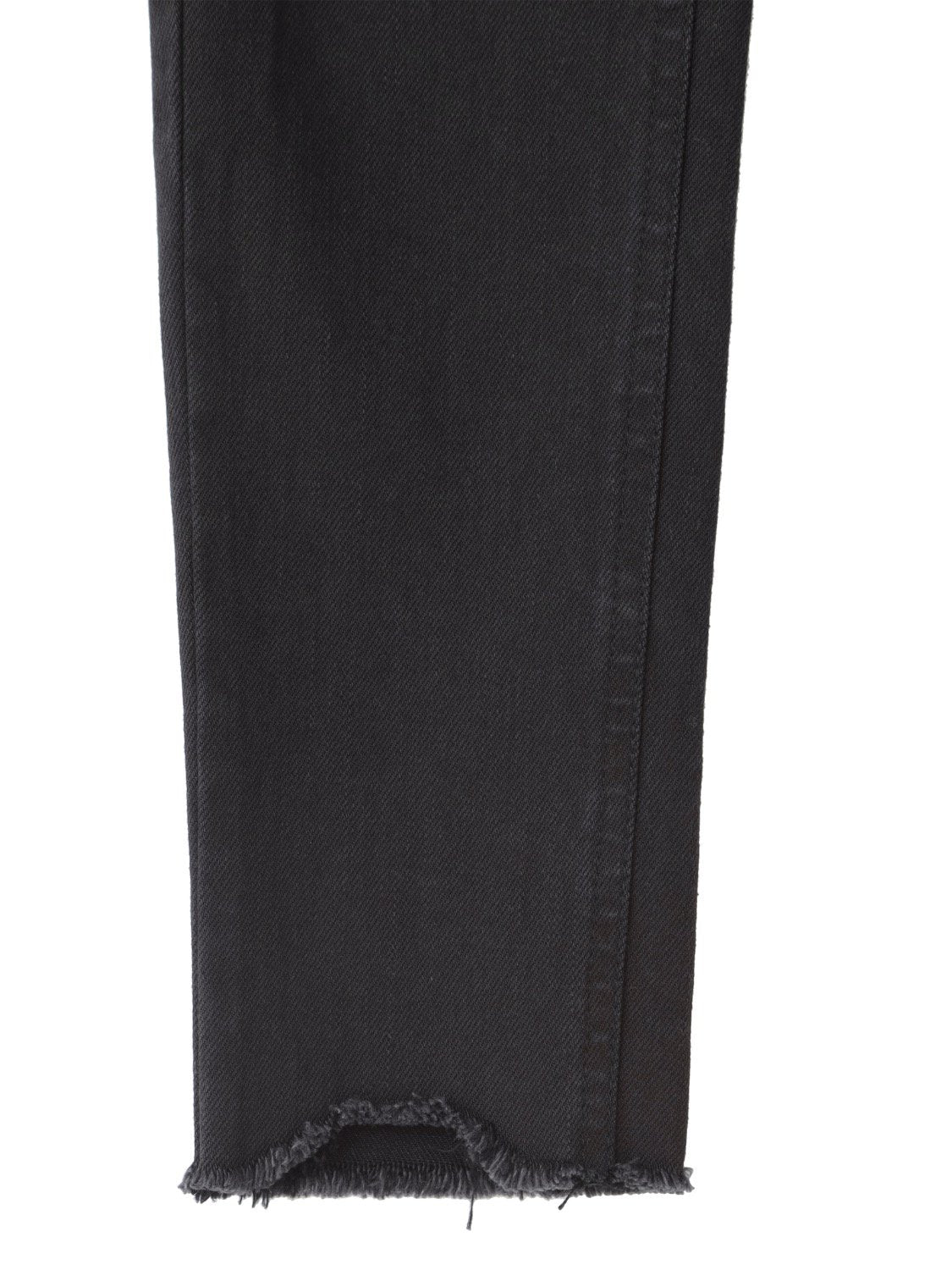 Hem-Damage Black Skinny