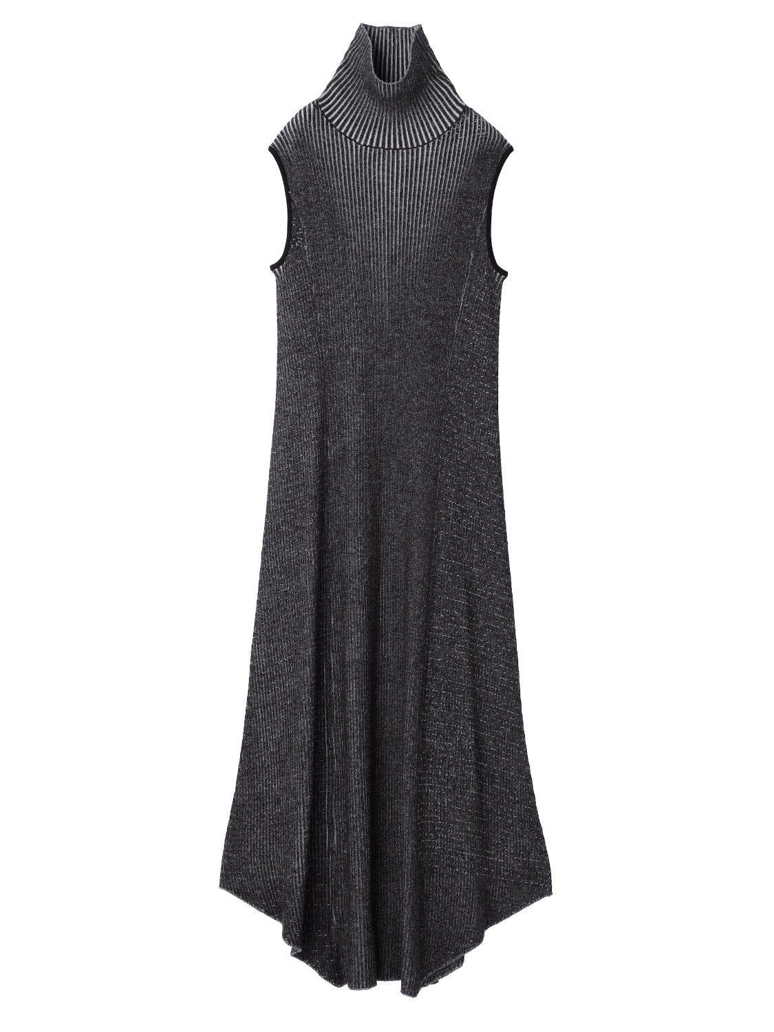 MIX リブ タートル ワンピース