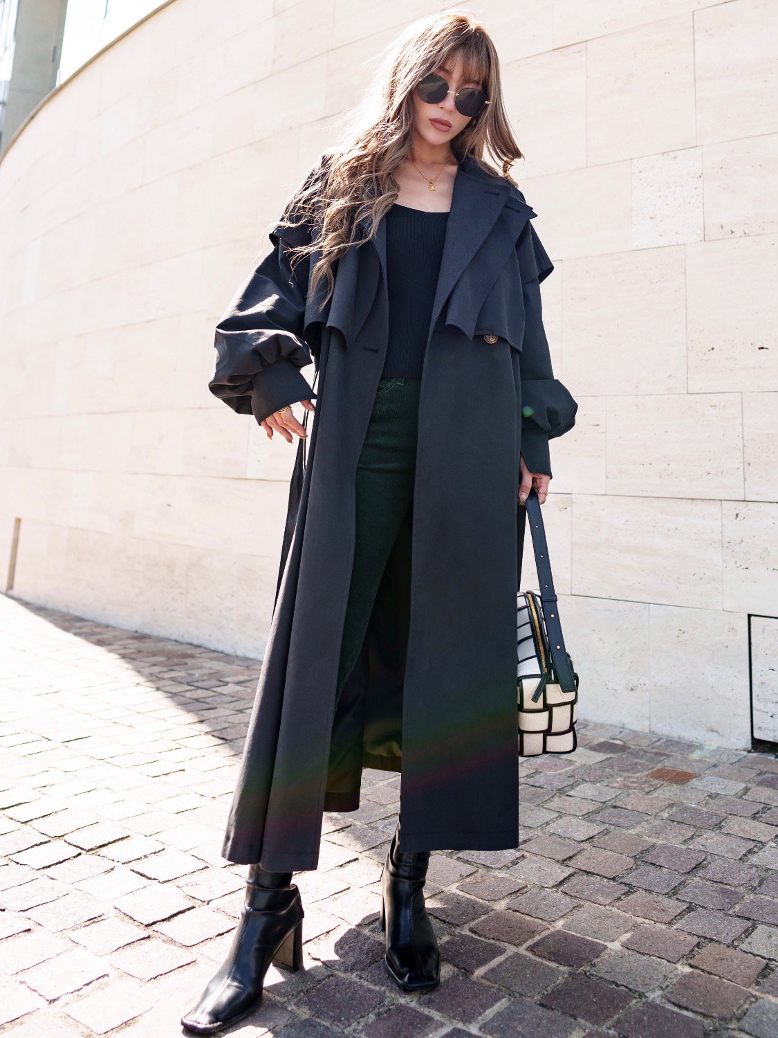 3way レイヤード トレンチコート