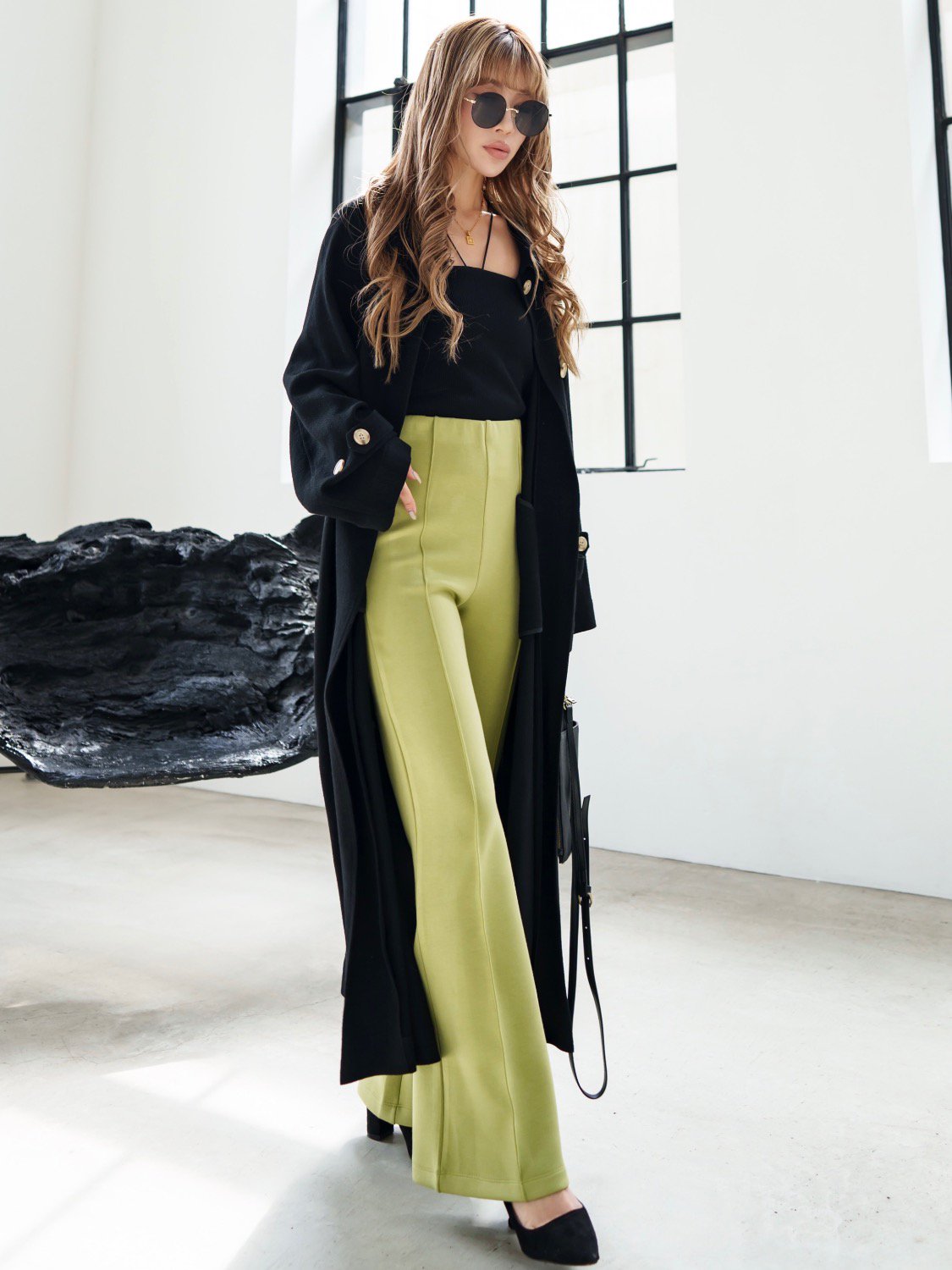 Jersey flare bottom