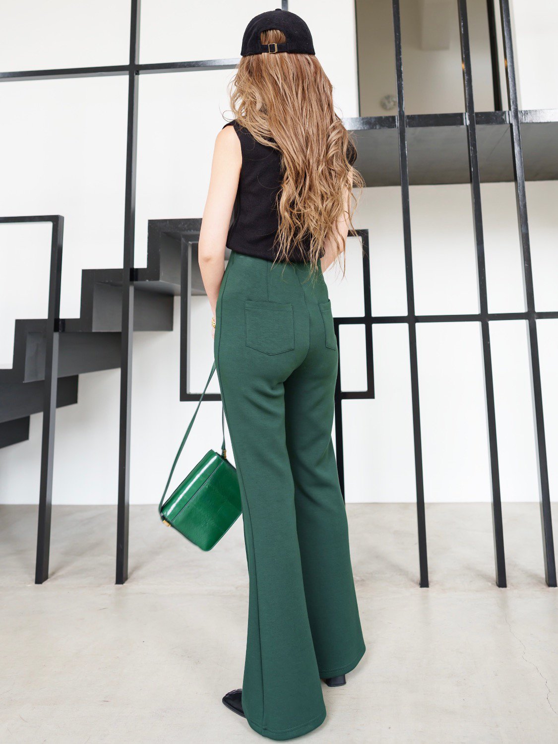 Jersey flare bottom