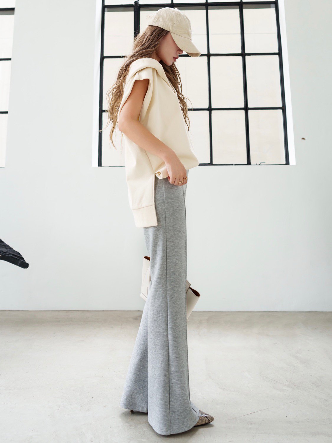 Jersey flare bottom
